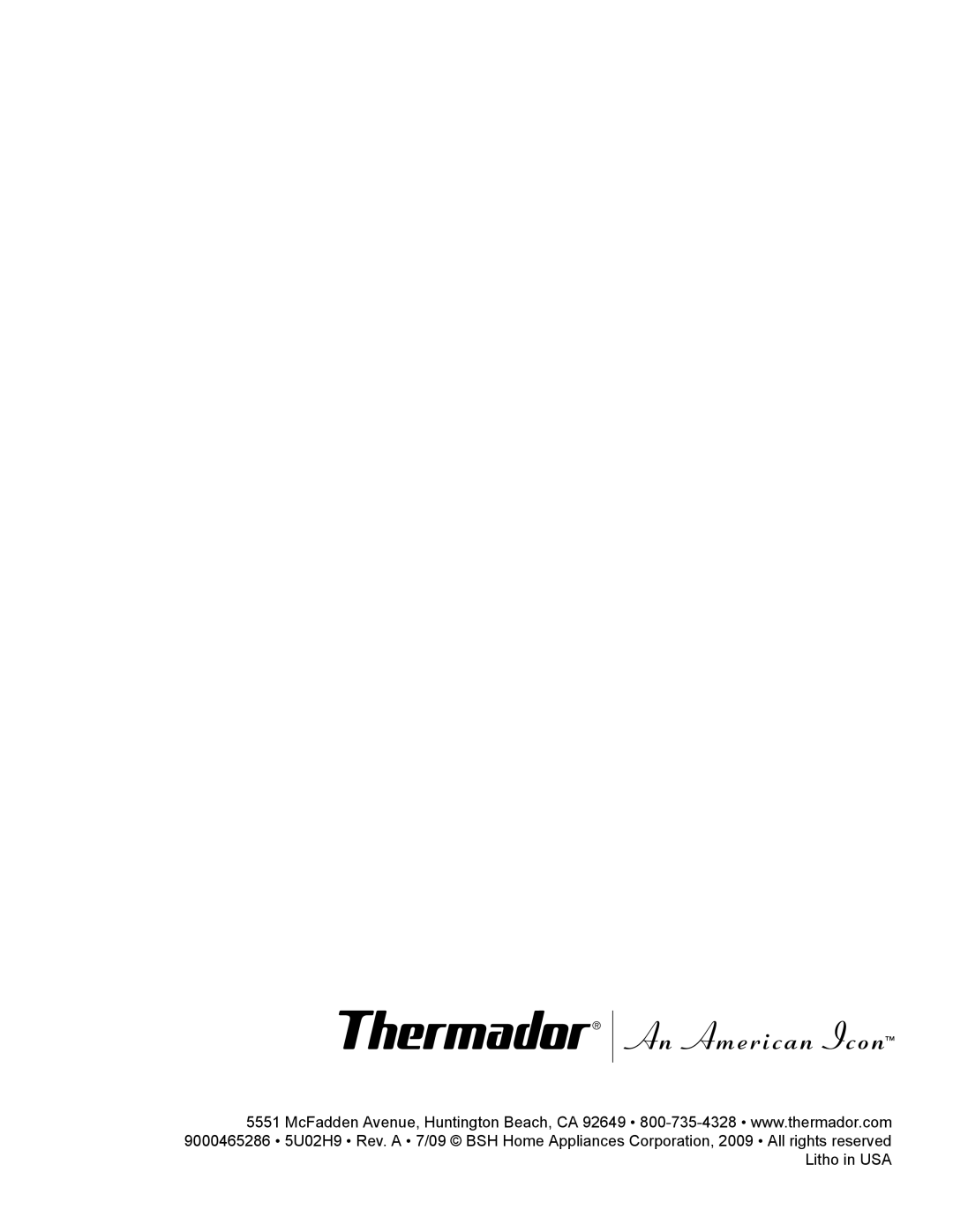 Thermador PRL30, PRL36, PRG30 manual 