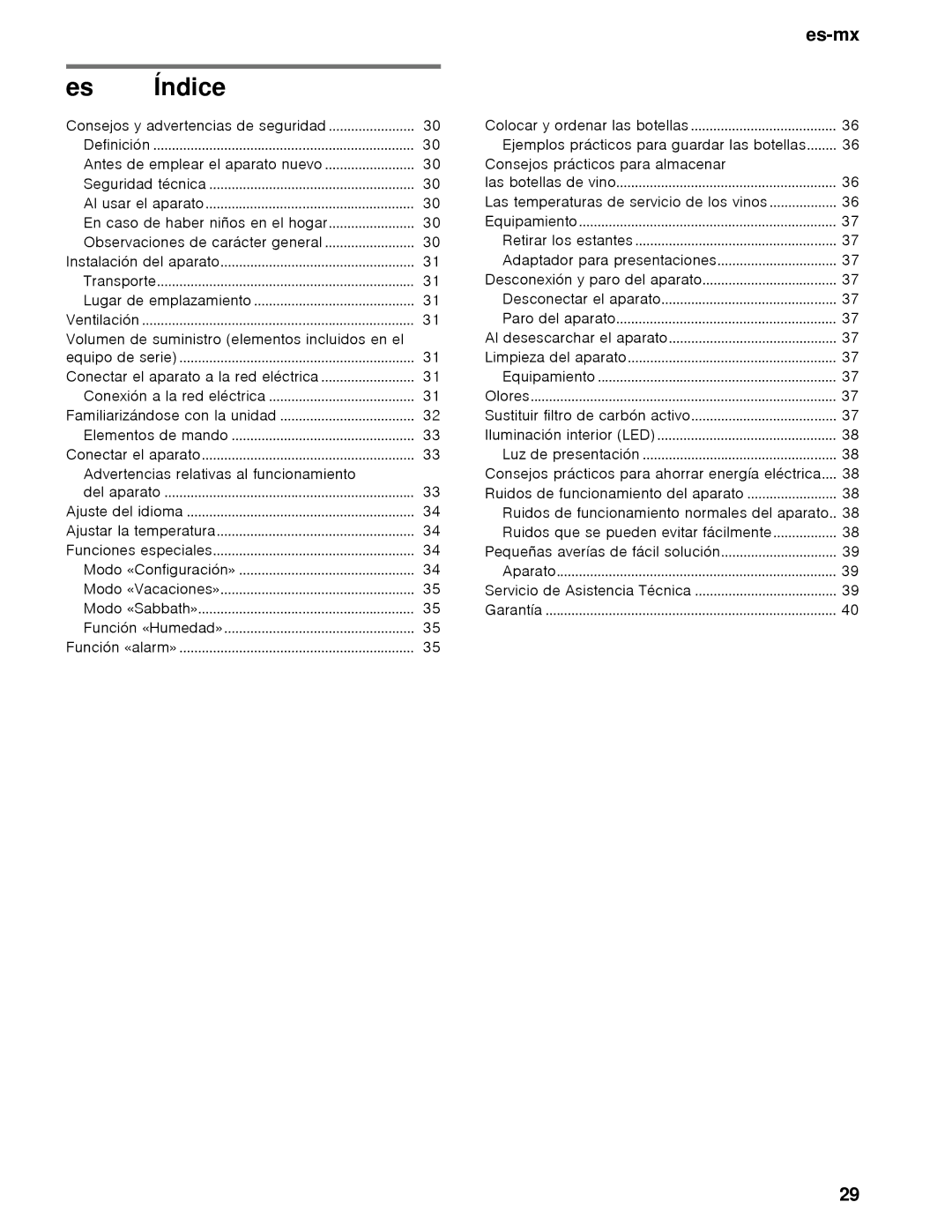 Thermador T18IW, T24IW manual Es-mx, En caso de haber niños en el hogar 