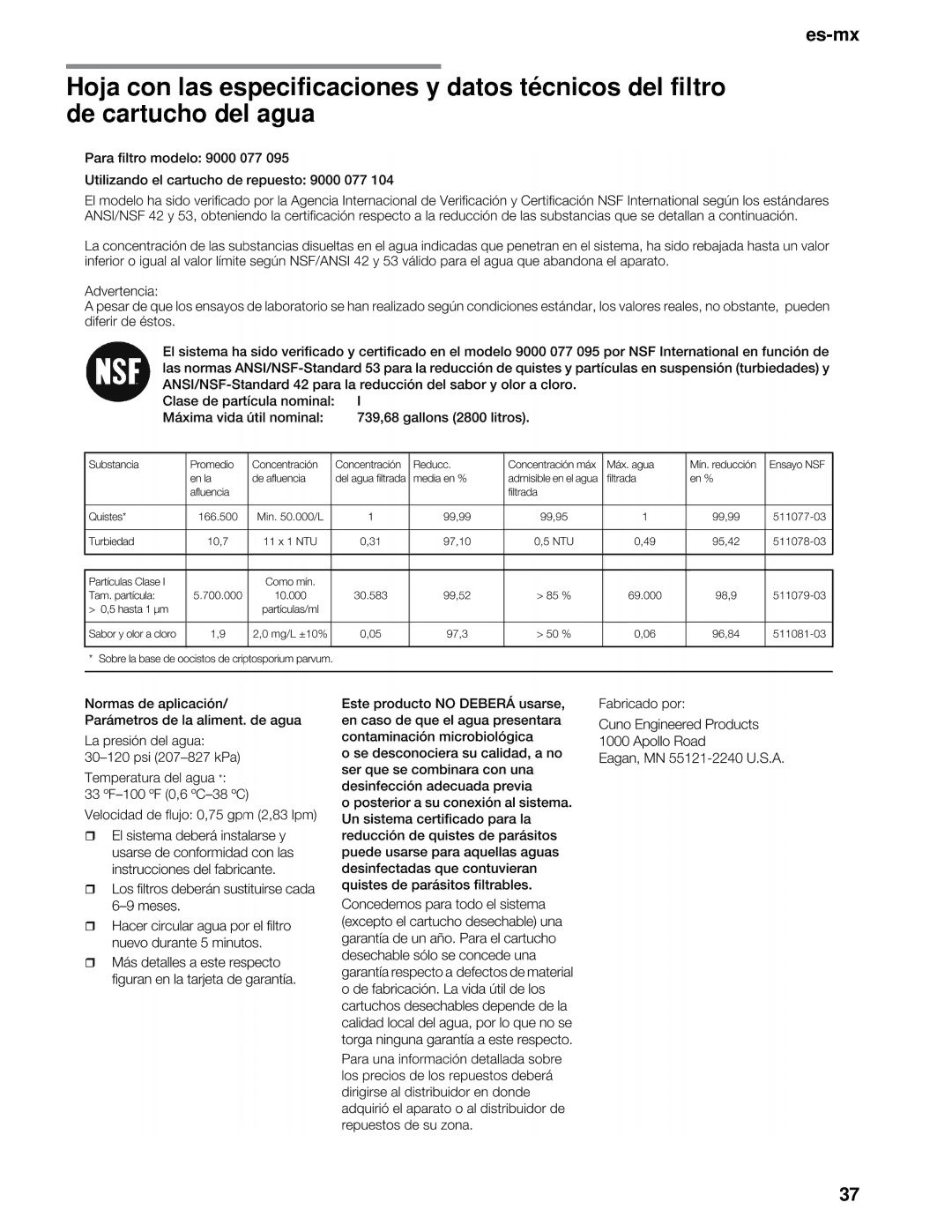 Thermador T36IB, T36BB, T30IB, T30BB, T36IT, T36BT manual Es-mx 