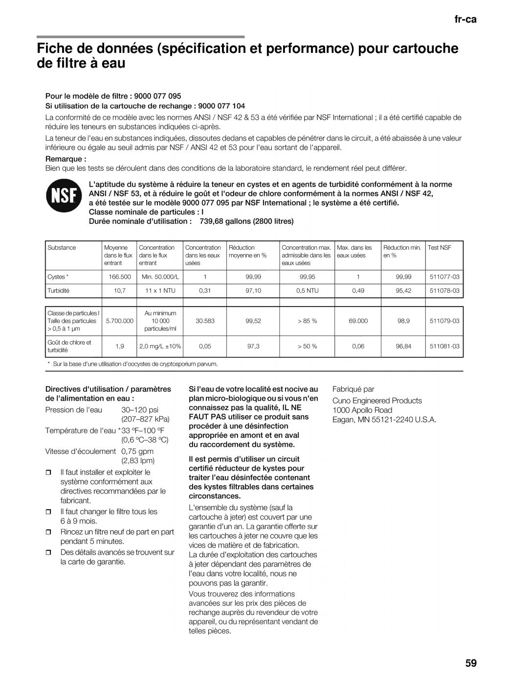 Thermador T36BT, T36BB, T36IB, T30IB, T30BB, T36IT manual Fr-ca 