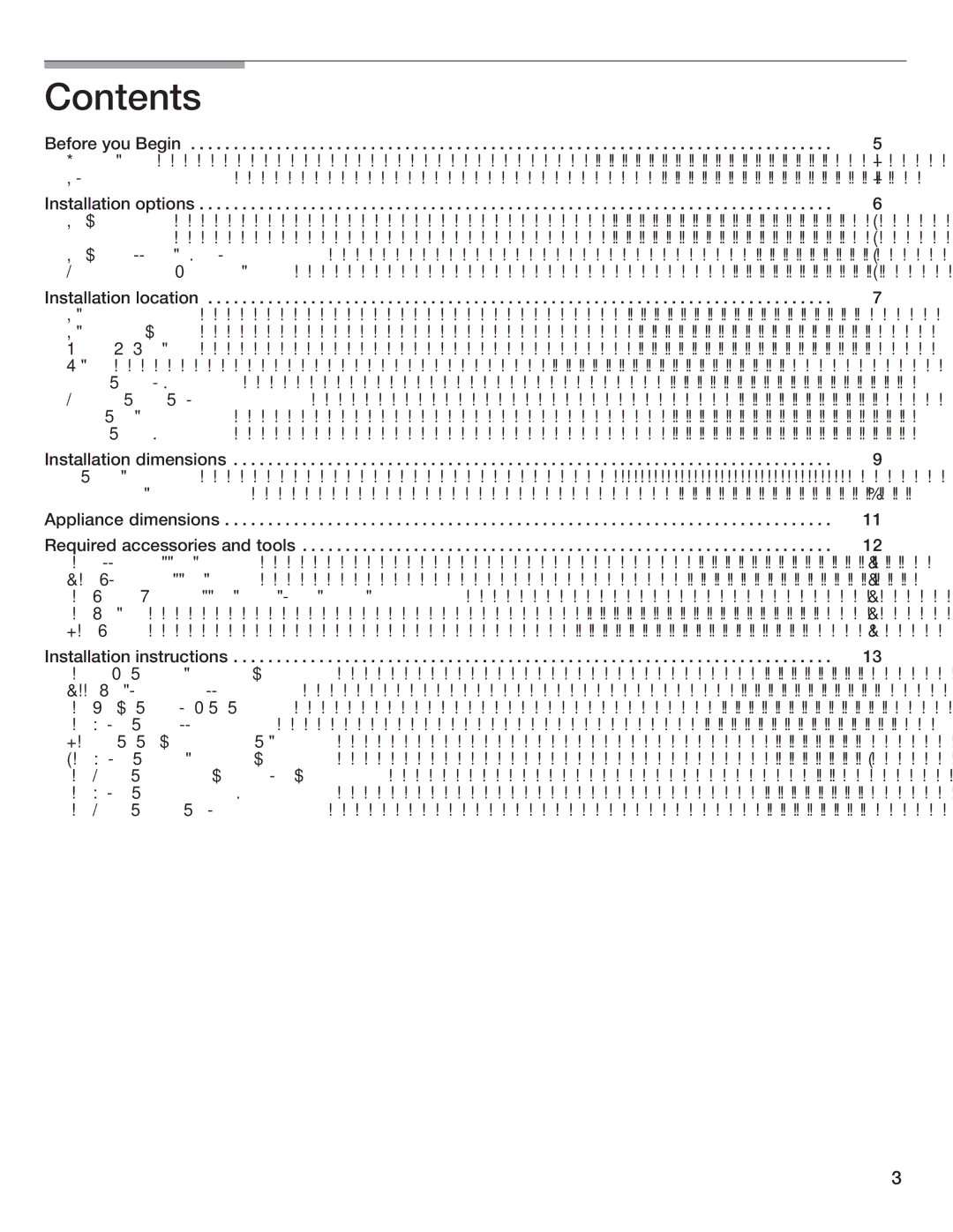 Thermador T36IB70NSP manual Contents 