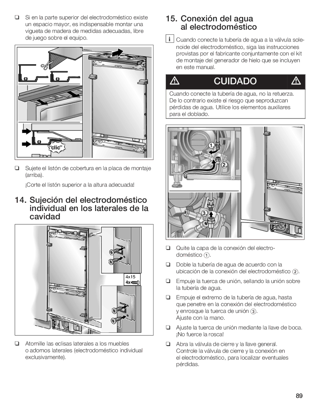 Thermador T36IB70NSP manual Cuidado d 