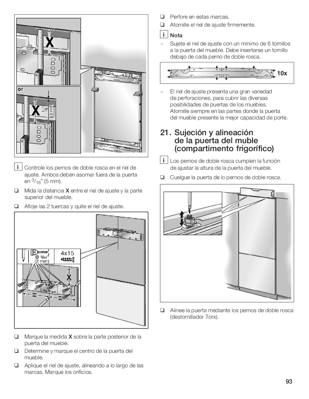 Thermador T36IB70NSP manual Cada 