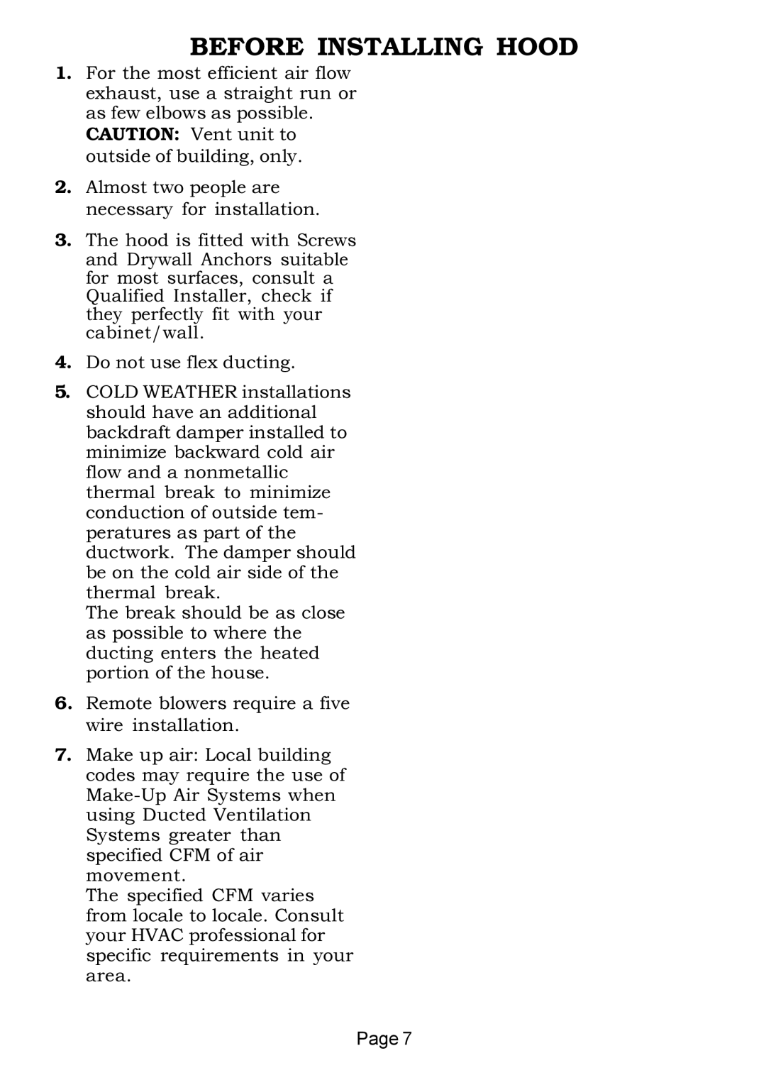 Thermador VTN420B installation instructions Before Installing Hood 