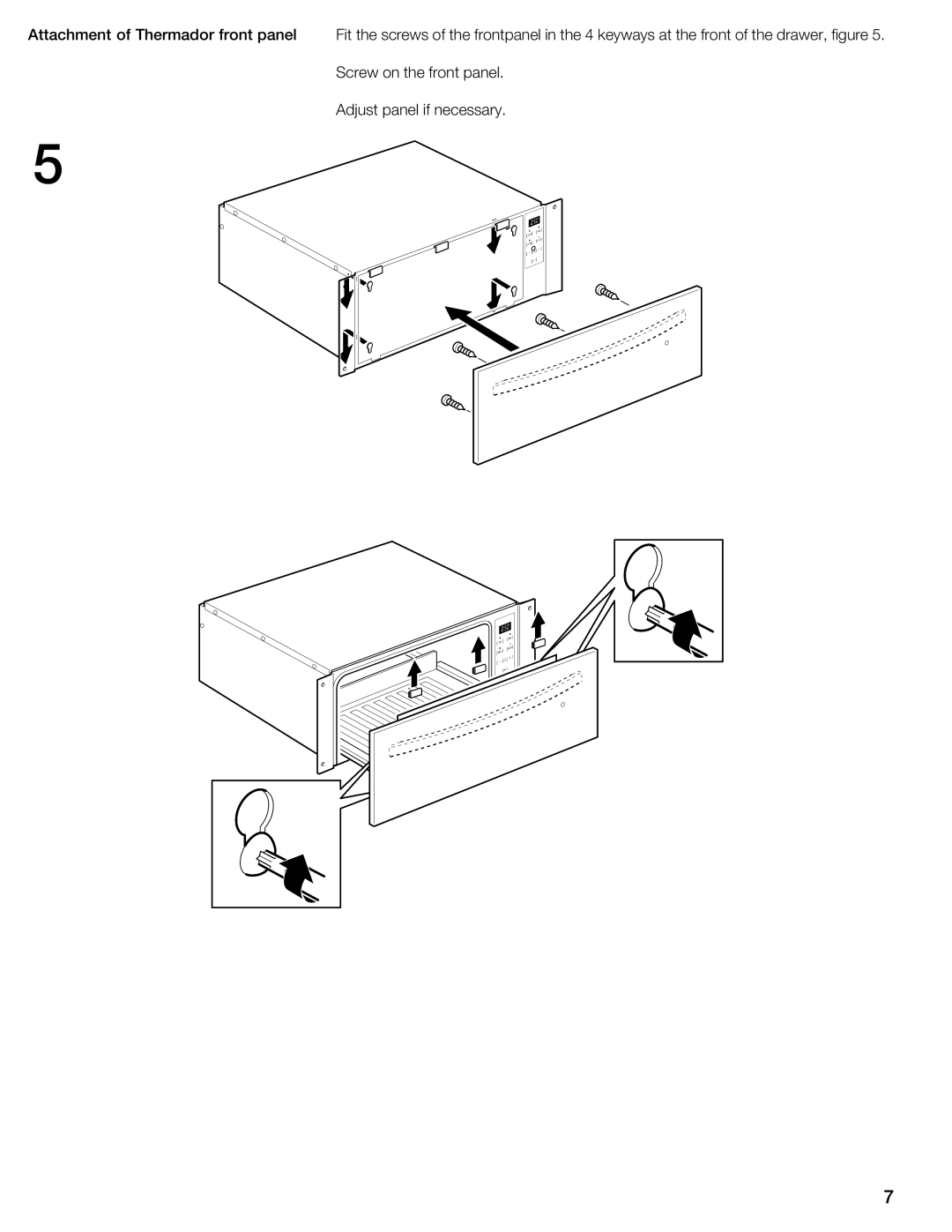 Thermador WDC36D manual 