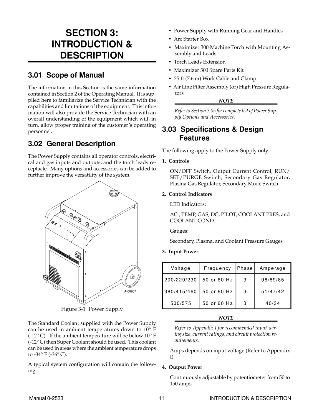 Thermal Comfort 3000 manual Section Introduction Description, General Description, Specifications & Design Features 