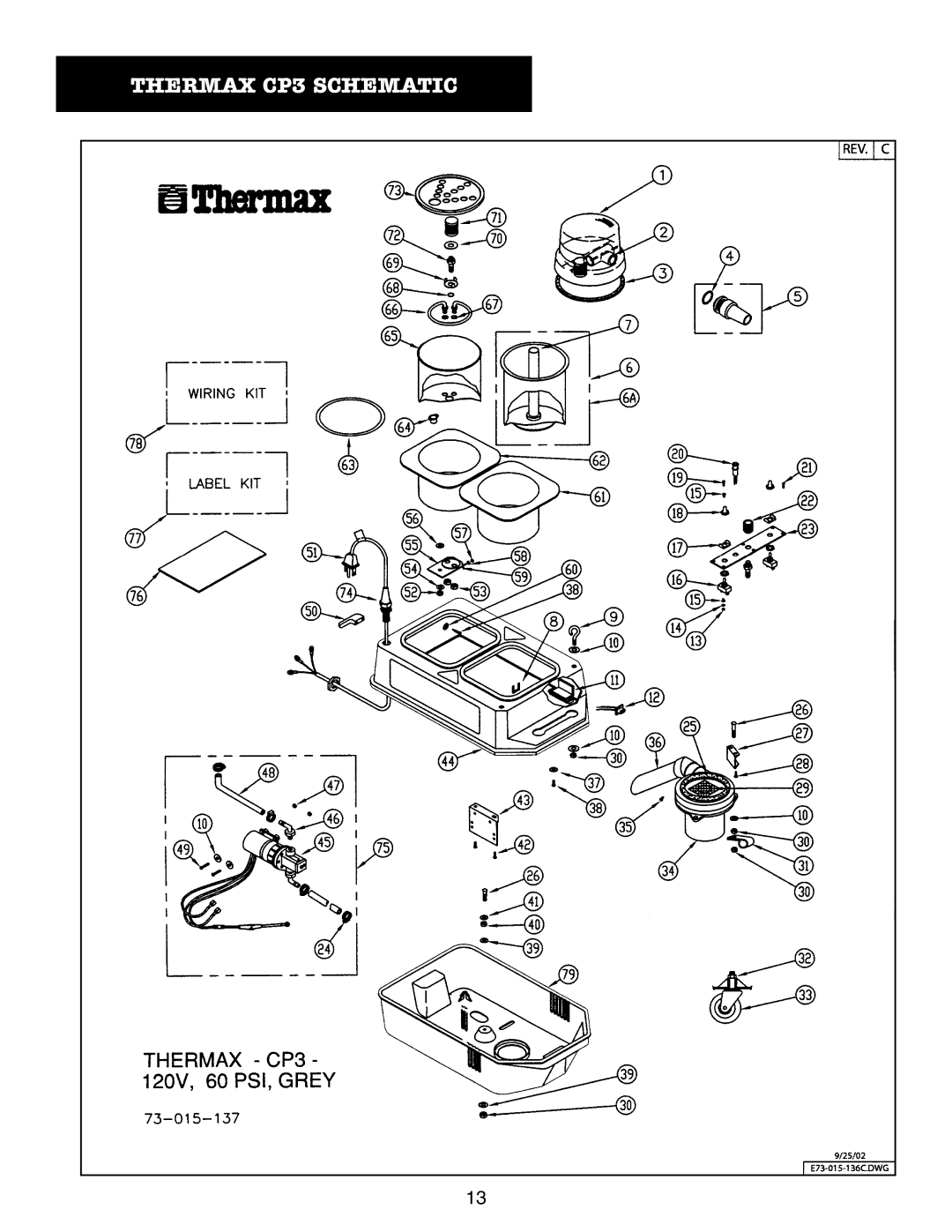 Thermax manual Thermax CP3 Schematic 
