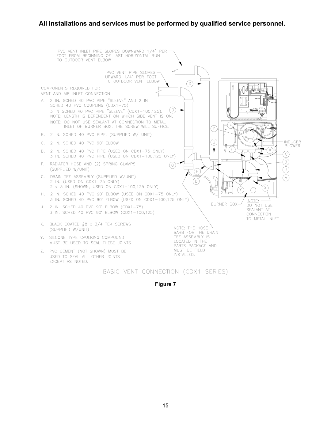 Thermo Products CHX1-100N, CDX1-75N, CHX1-125N, CHX1-75N, CDX1-125N, CDX1-100N operation manual 