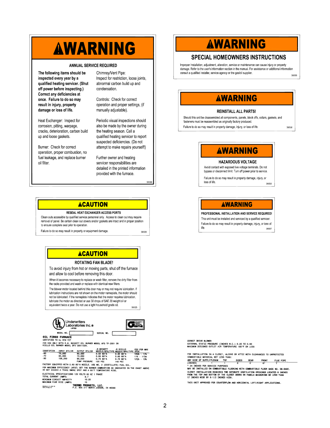 Thermo Products OD6RA072D48R, OD6FA072DV5R, OD6RX072DV5R, OD6RA072DV5B, OD6FX072DV5R, OD6RA072D48B, OD6FA072D48R, OD6RA075DV5R 