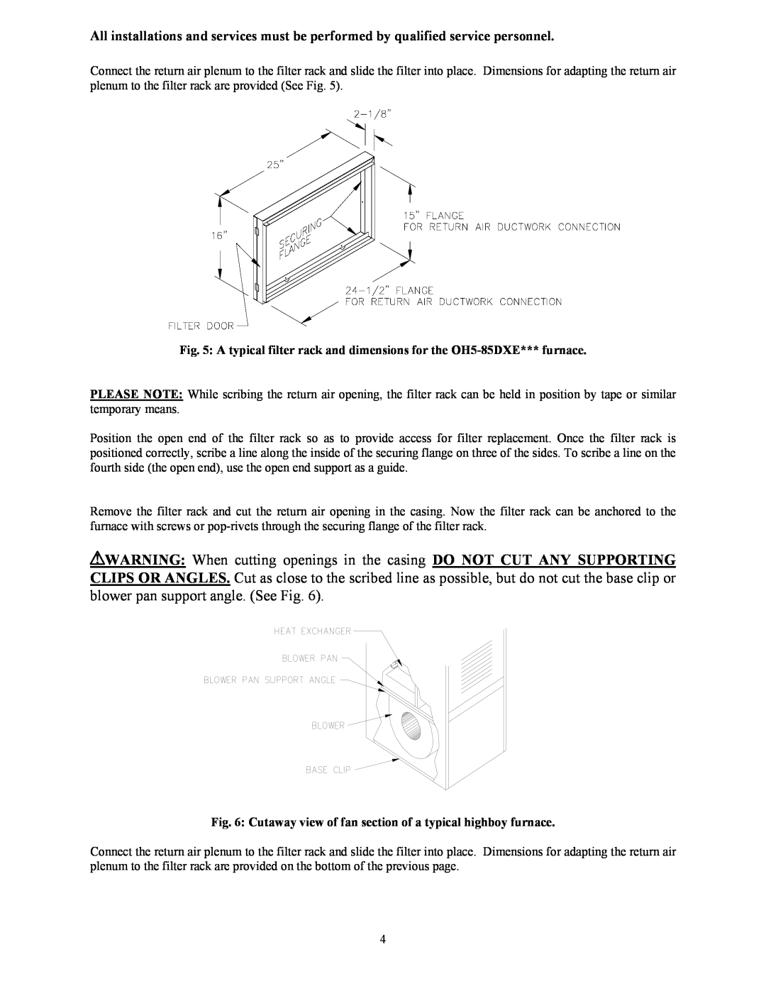 Thermo Products OH5-85DXE operation manual 