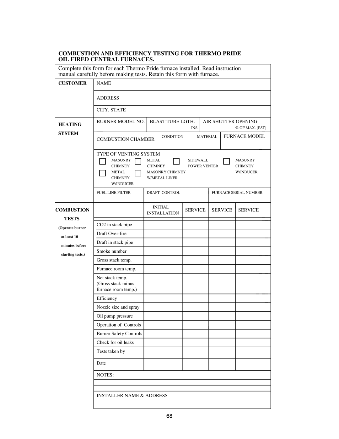 Thermo Products OH8FA119D60R, OH8FA119DV5R, OH6FA072D48N, OH6FA072DV4N, OH6FX072DV4R, OH8FA119DV5B, OH8FA119D60B Customer 