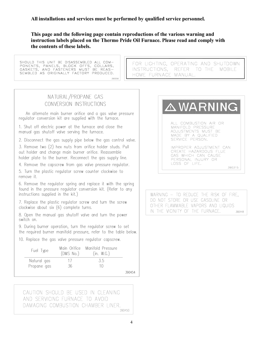 Thermo Products GMC-85, OMC-70 service manual 