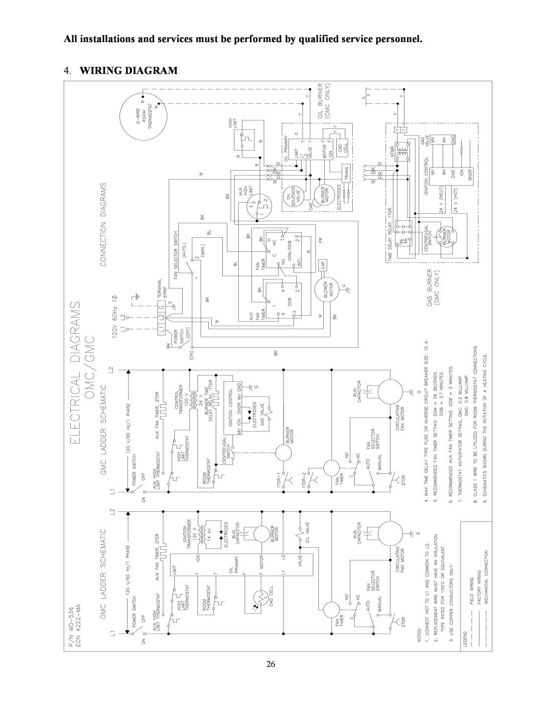 Thermo Products GMC-85, OMC-70 service manual Wiring Diagram 