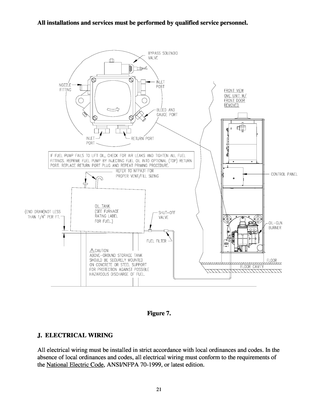 Thermo Products ome-72d36 service manual Figure J. ELECTRICAL WIRING 