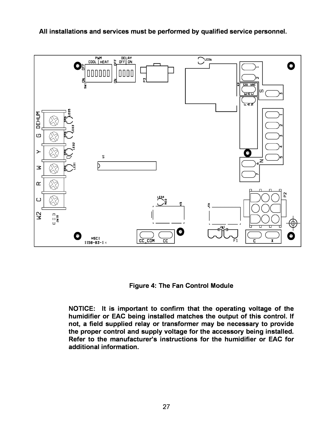Thermo Products 36)- 80, OPB (24, 30 service manual The Fan Control Module 