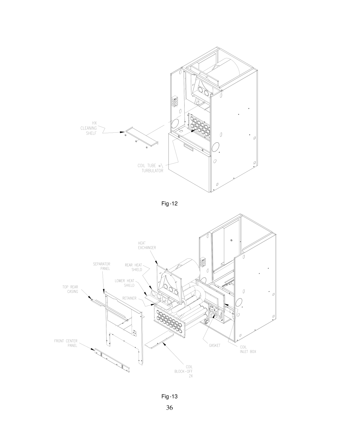 Thermo Products PHCFA072DV4R operation manual Fig-12 Fig-13 