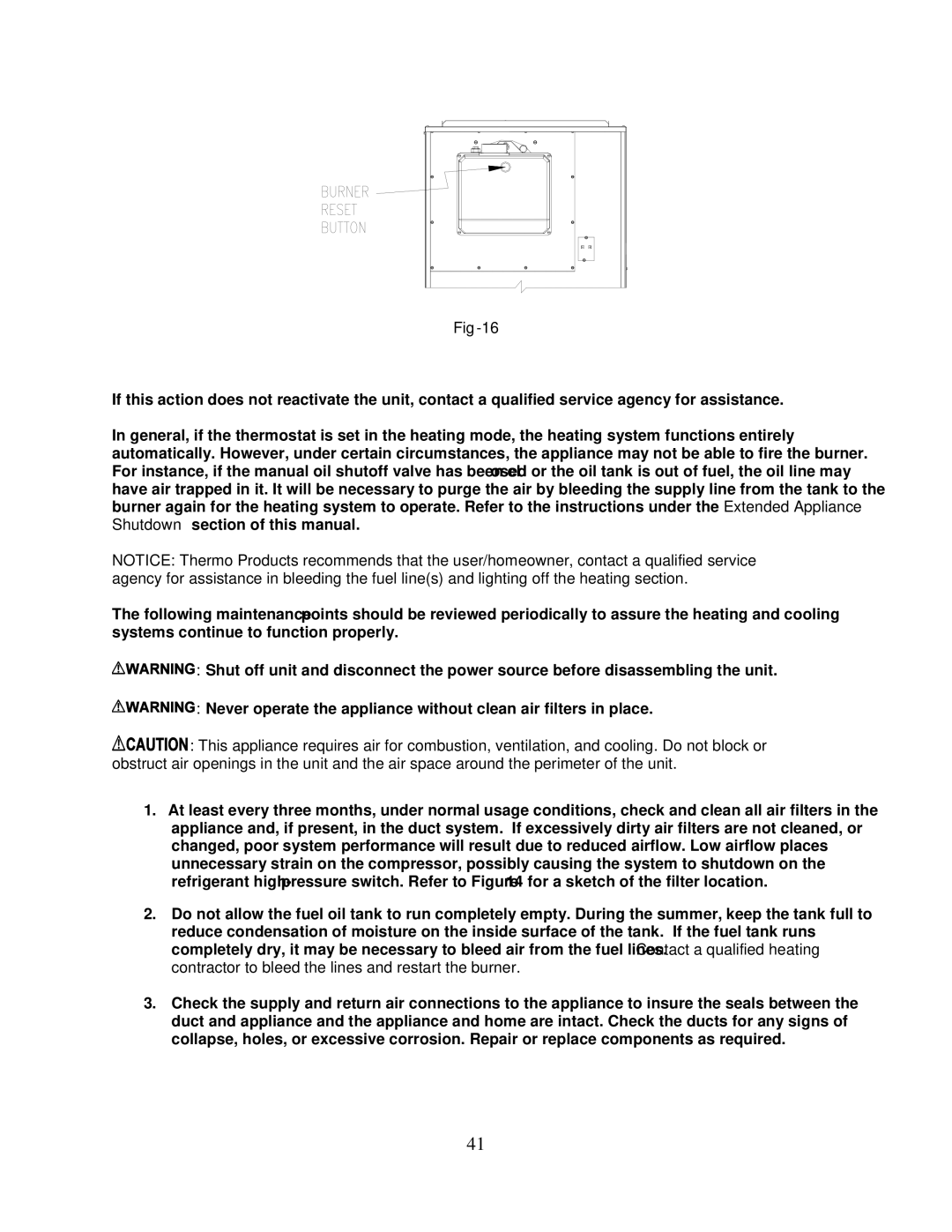 Thermo Products PHCFA072DV4R operation manual Fig-16 