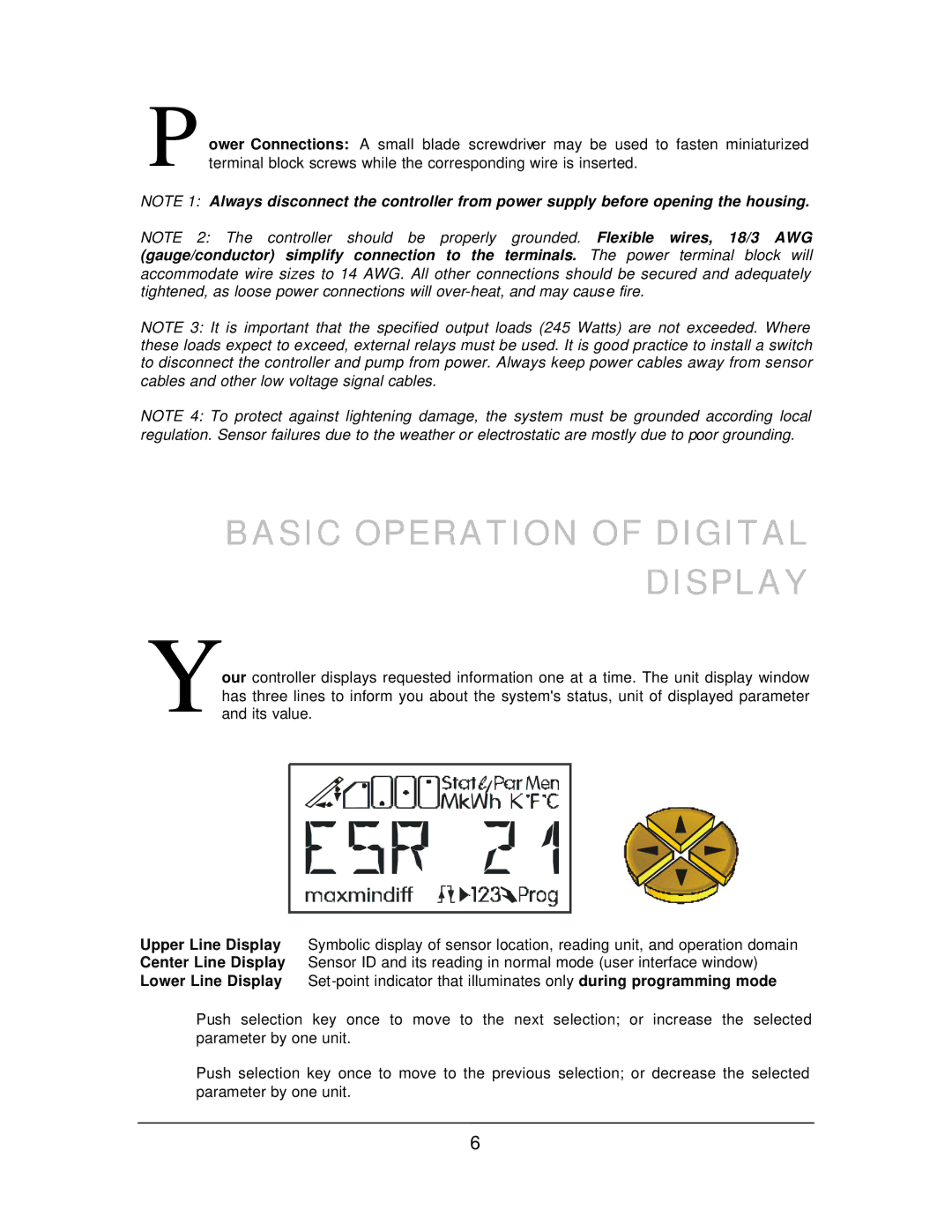 Thermo Products USDT 2004B manual Basic Operation of Digital Display 