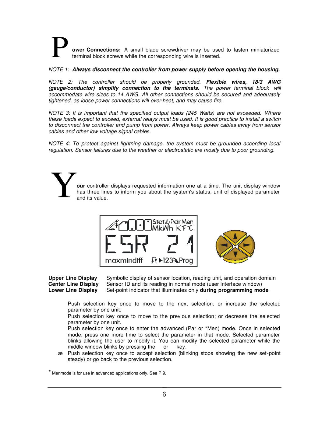 Thermo Products USDT2004 manual Menmode is for use in advanced applications only. See P.9 