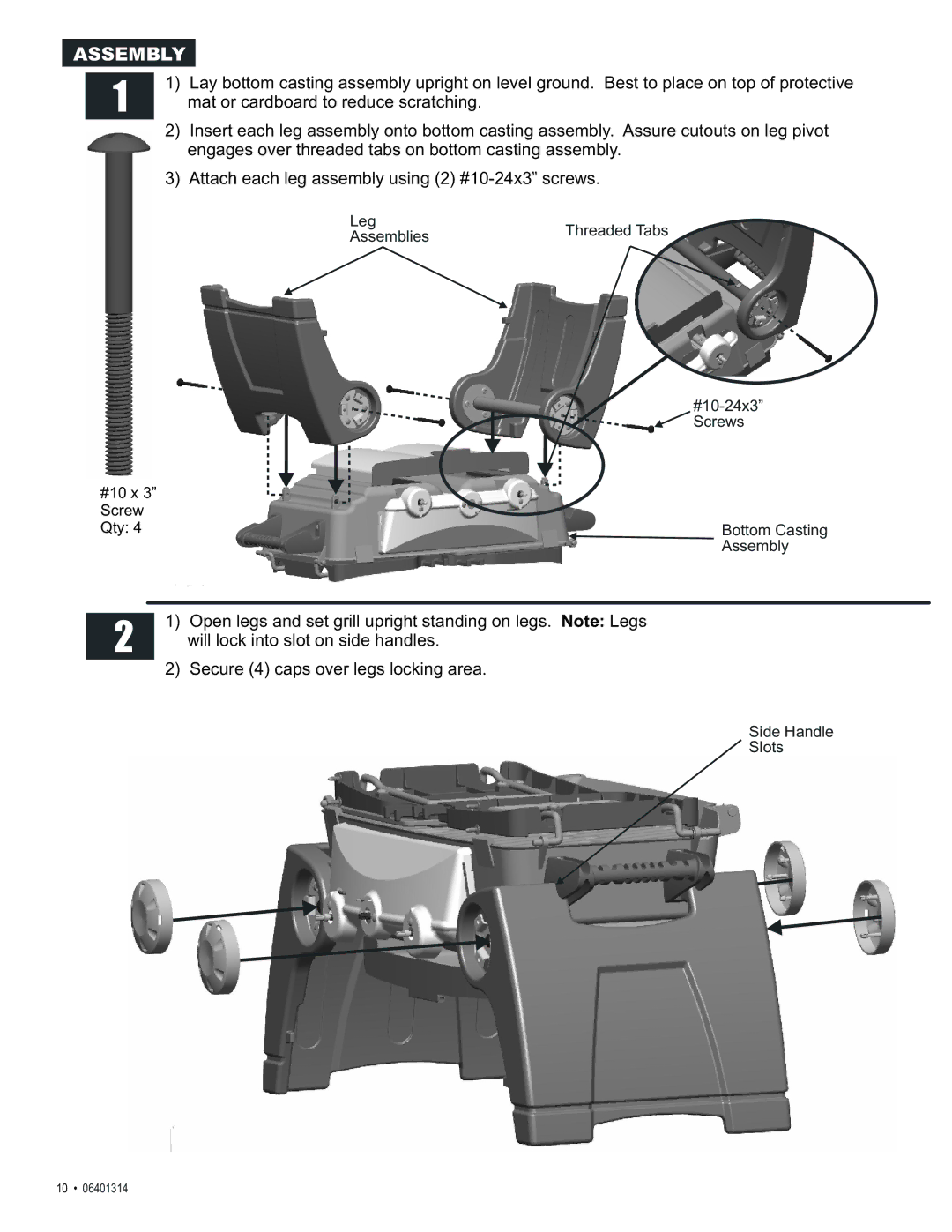 Thermos 06401314 manual Assembly 