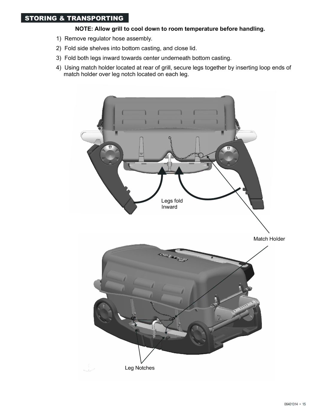 Thermos 06401314 manual Storing & Transporting 