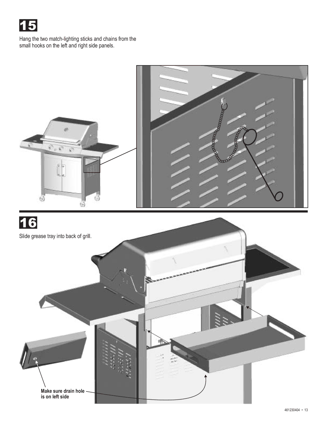 Thermos 461230404 manual Make sure drain hole is on left side 