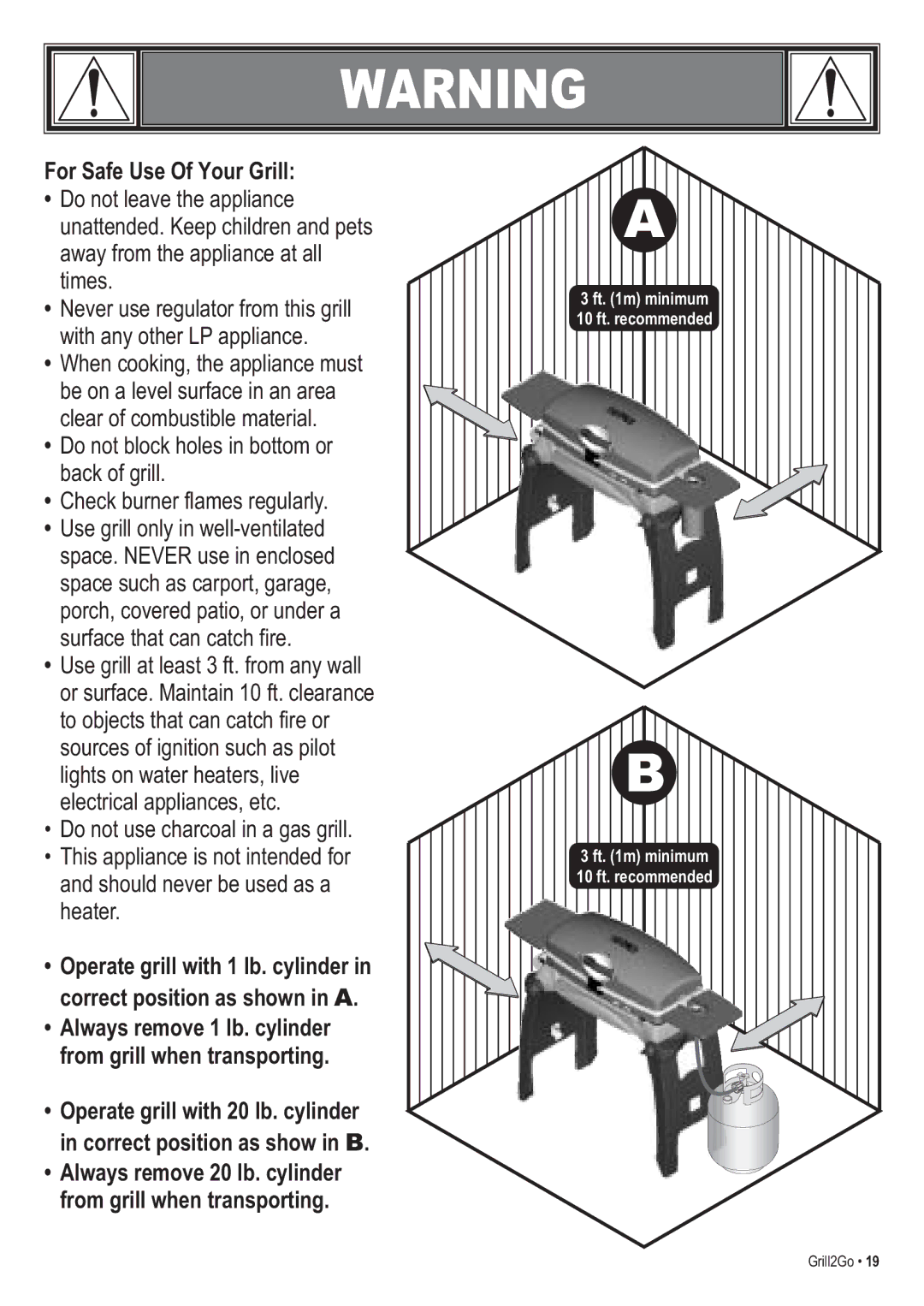 Thermos 465621303, 465611003 manual For Safe Use Of Your Grill 