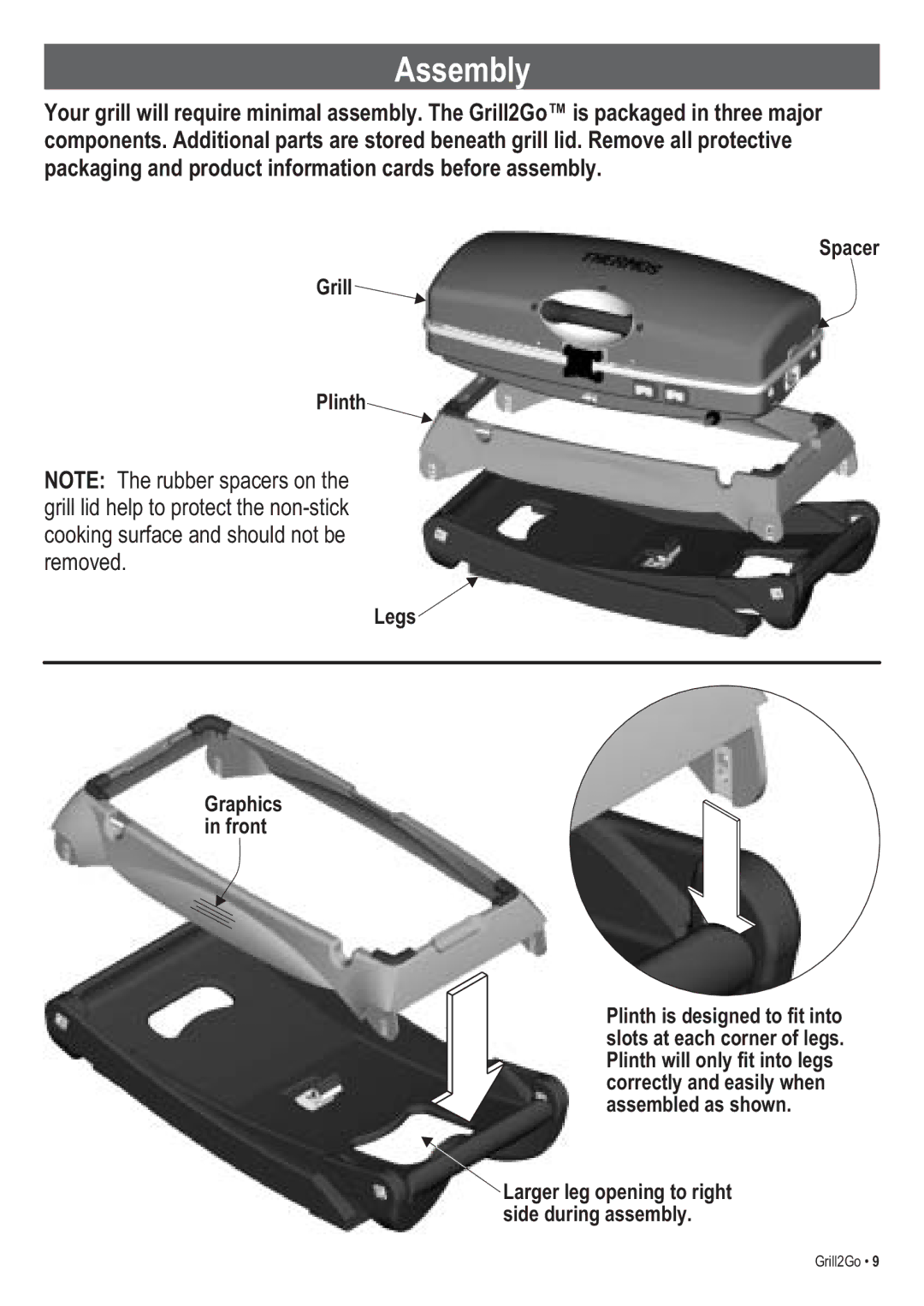 Thermos 465621303, 465611003 manual Assembly 