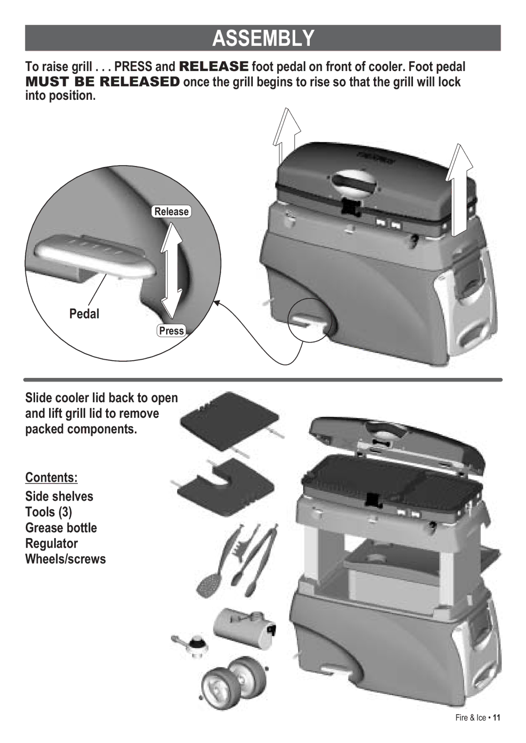 Thermos 465630003 manual Assembly, Pedal 