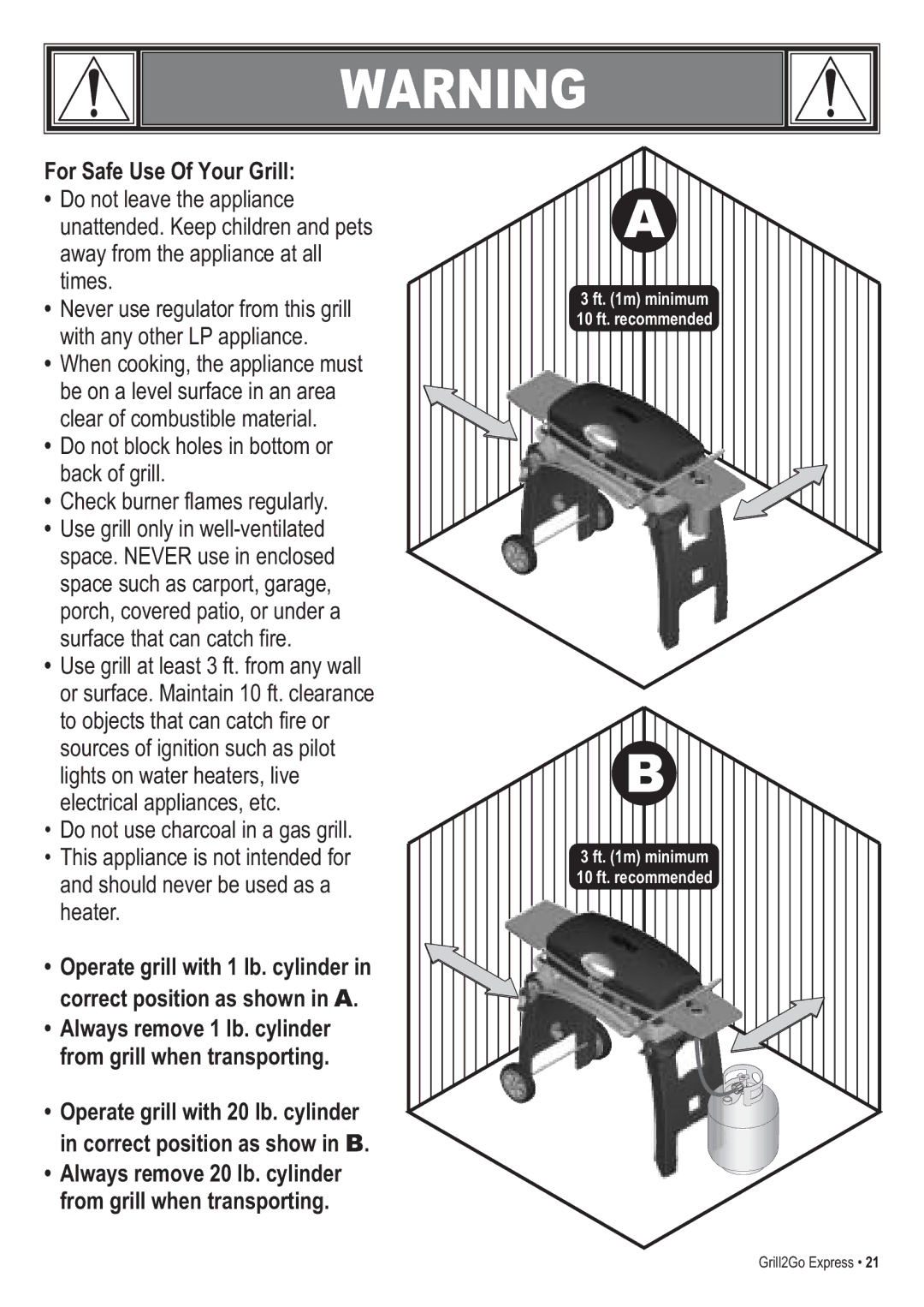 Thermos 465630503 manual For Safe Use Of Your Grill 