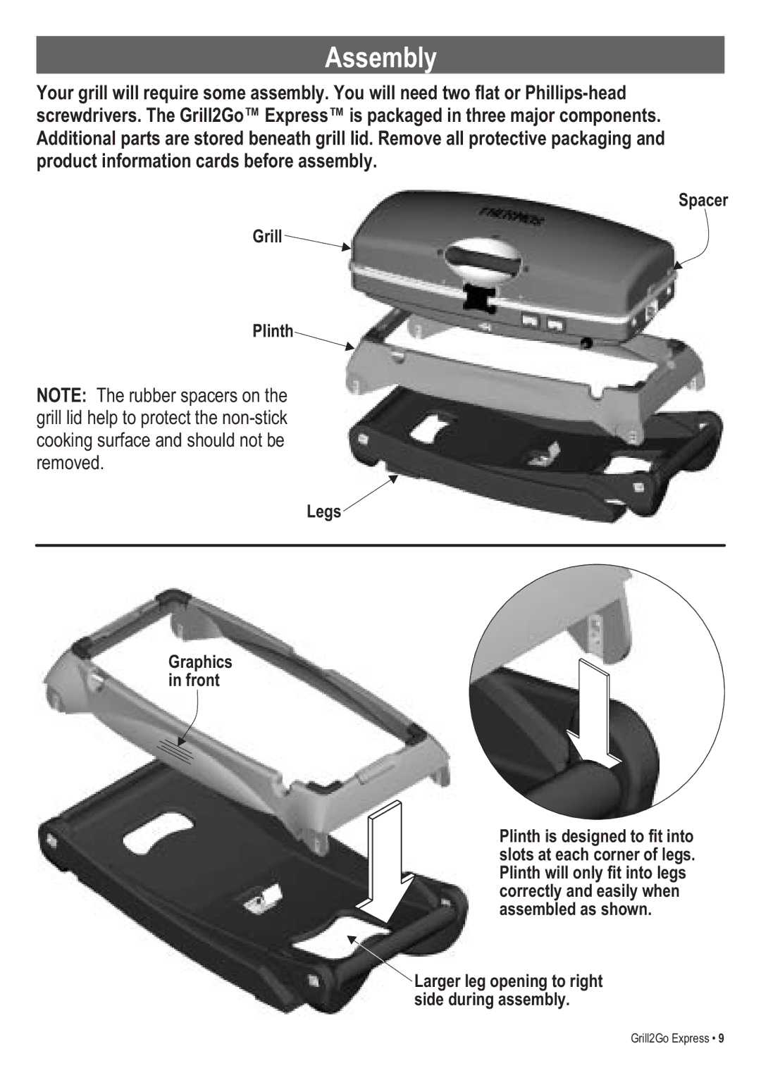 Thermos 465630503 manual Assembly 