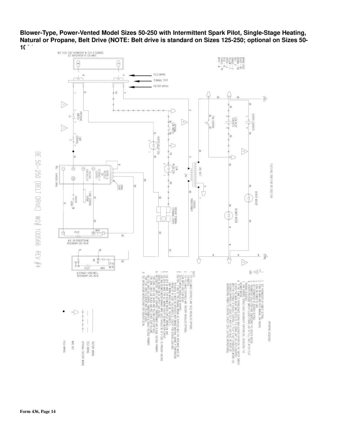 Thomas & Betts FE, BE warranty Form 436 