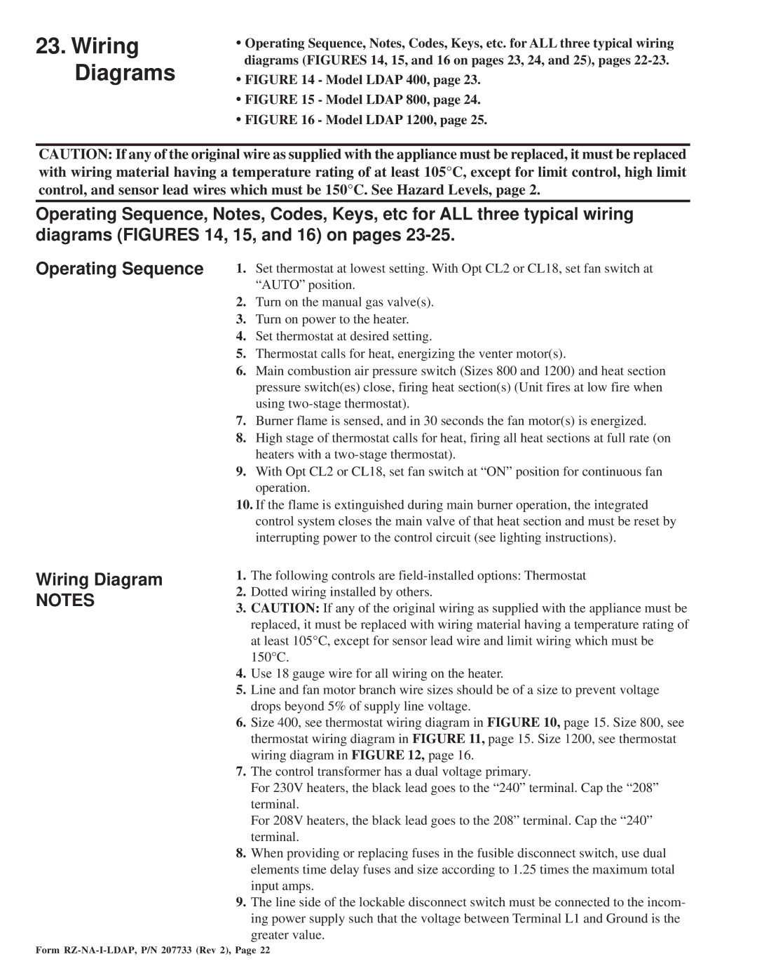 Thomas & Betts LDAP 1200 warranty Wiring Diagrams 