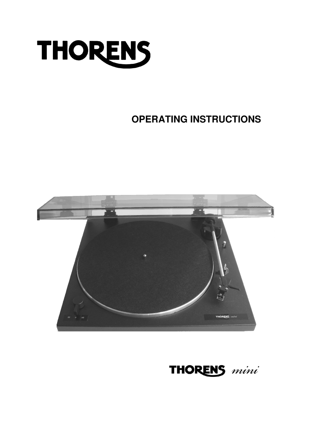 THORENS 653-068 manual Operating Instructions 