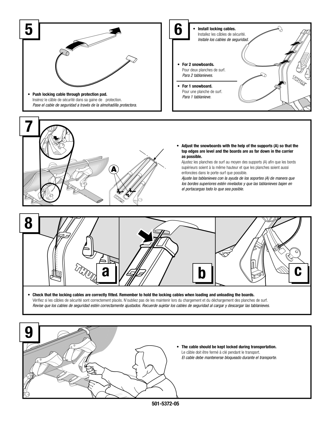 Thule 575 manual 501-5372-05 