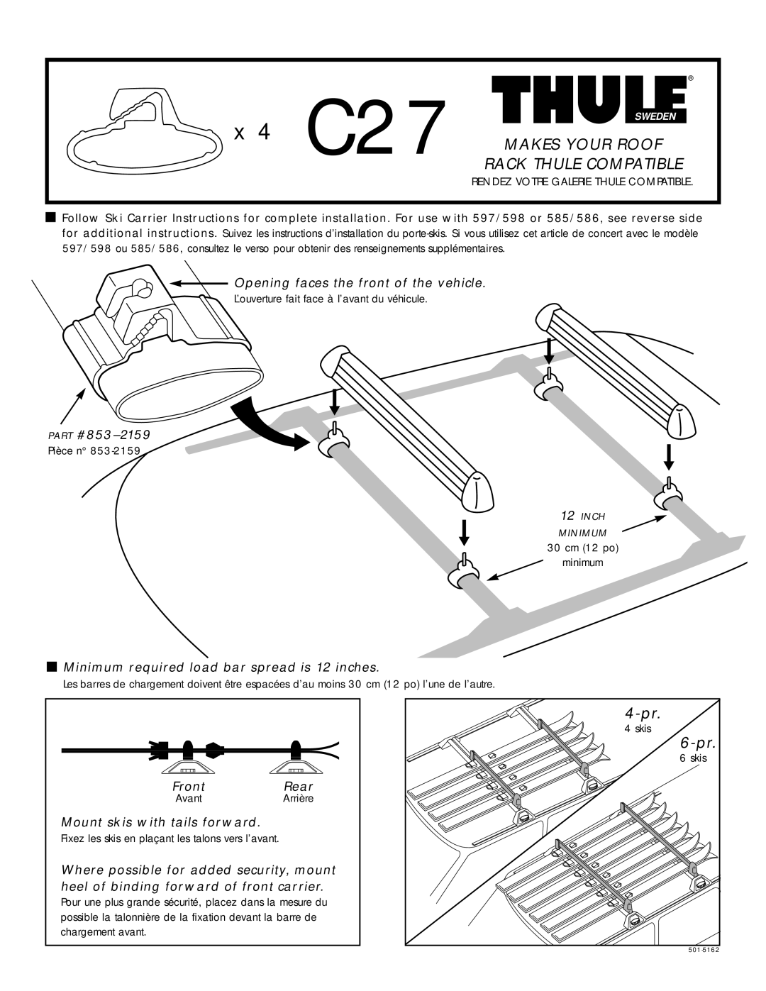 Thule C27 manual Makes Your Roof, Rack Thule Compatible 