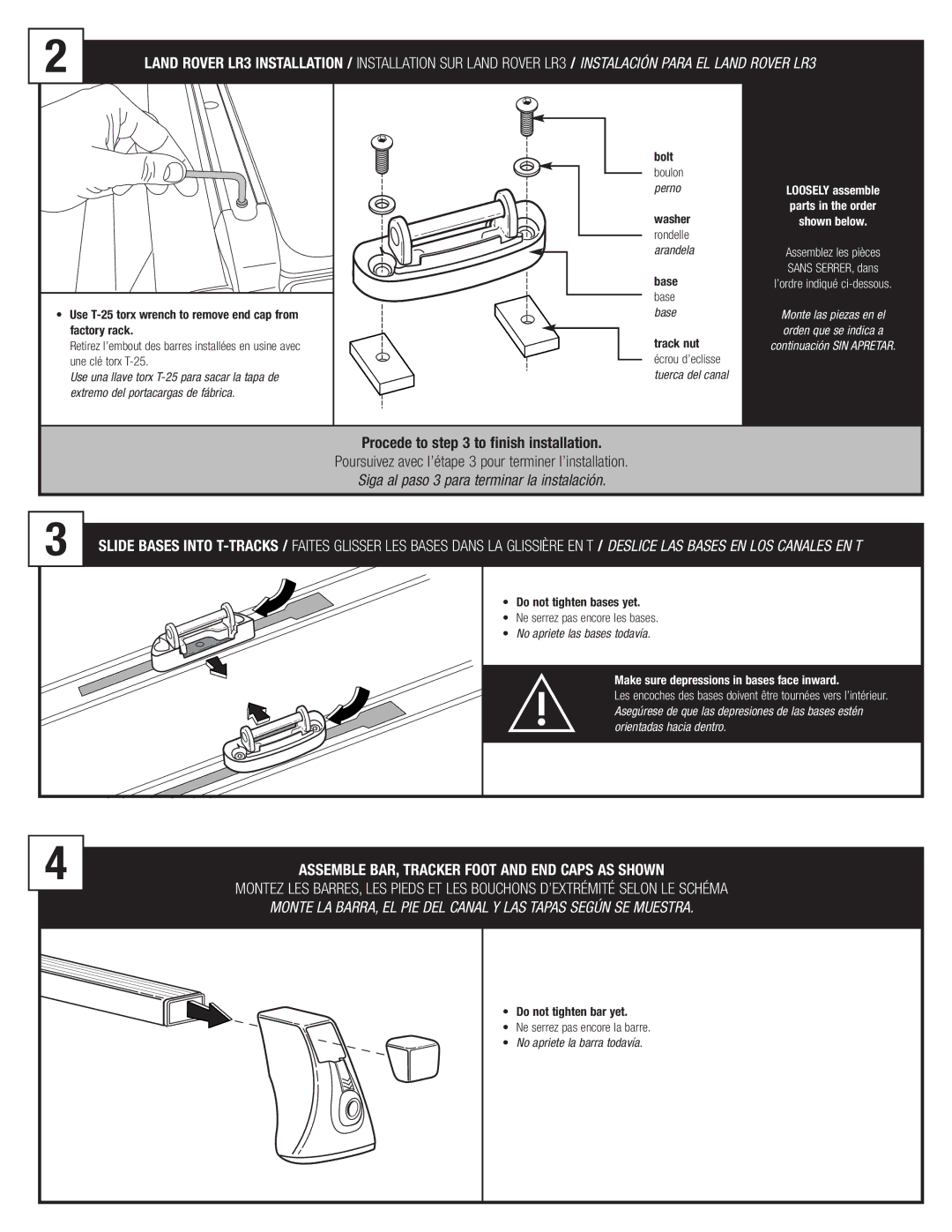 Thule TK12 manual Bolt Boulon Perno, Washer, Rondelle Arandela 