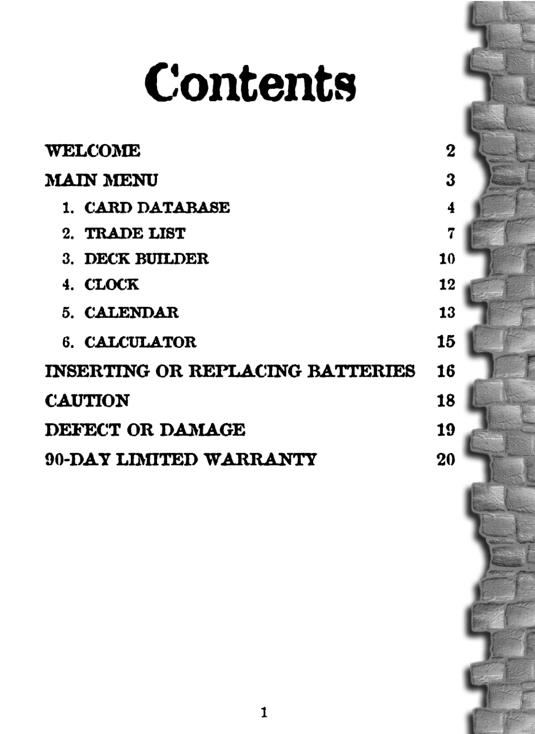 Tiger 36284 manual Contents 