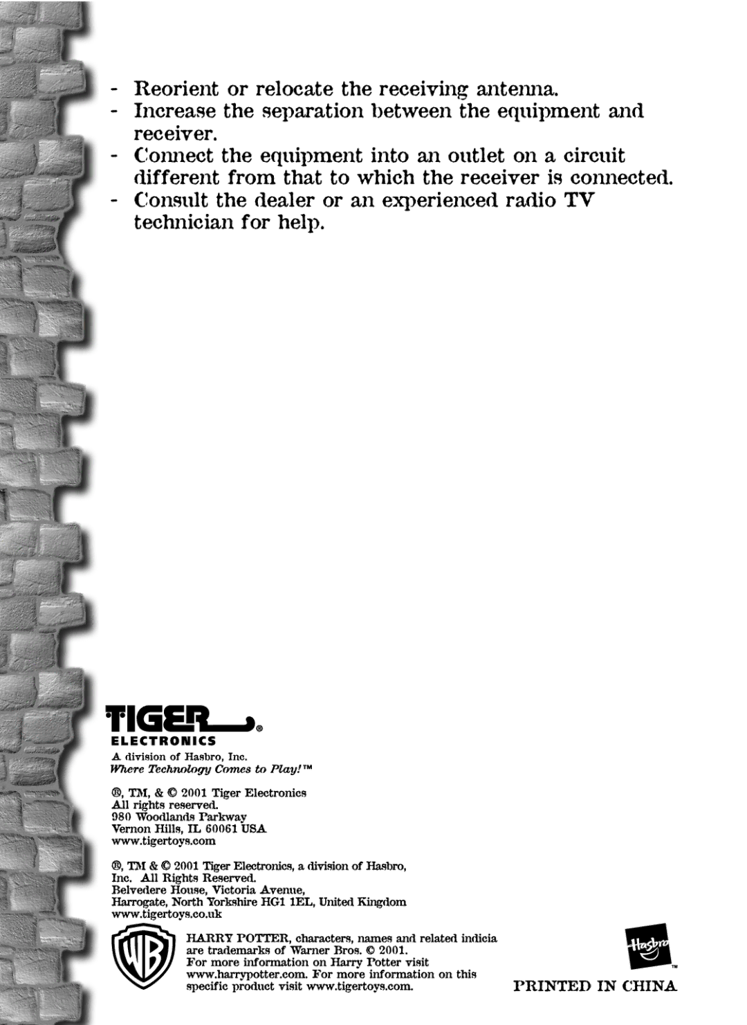 Tiger 36284 manual 