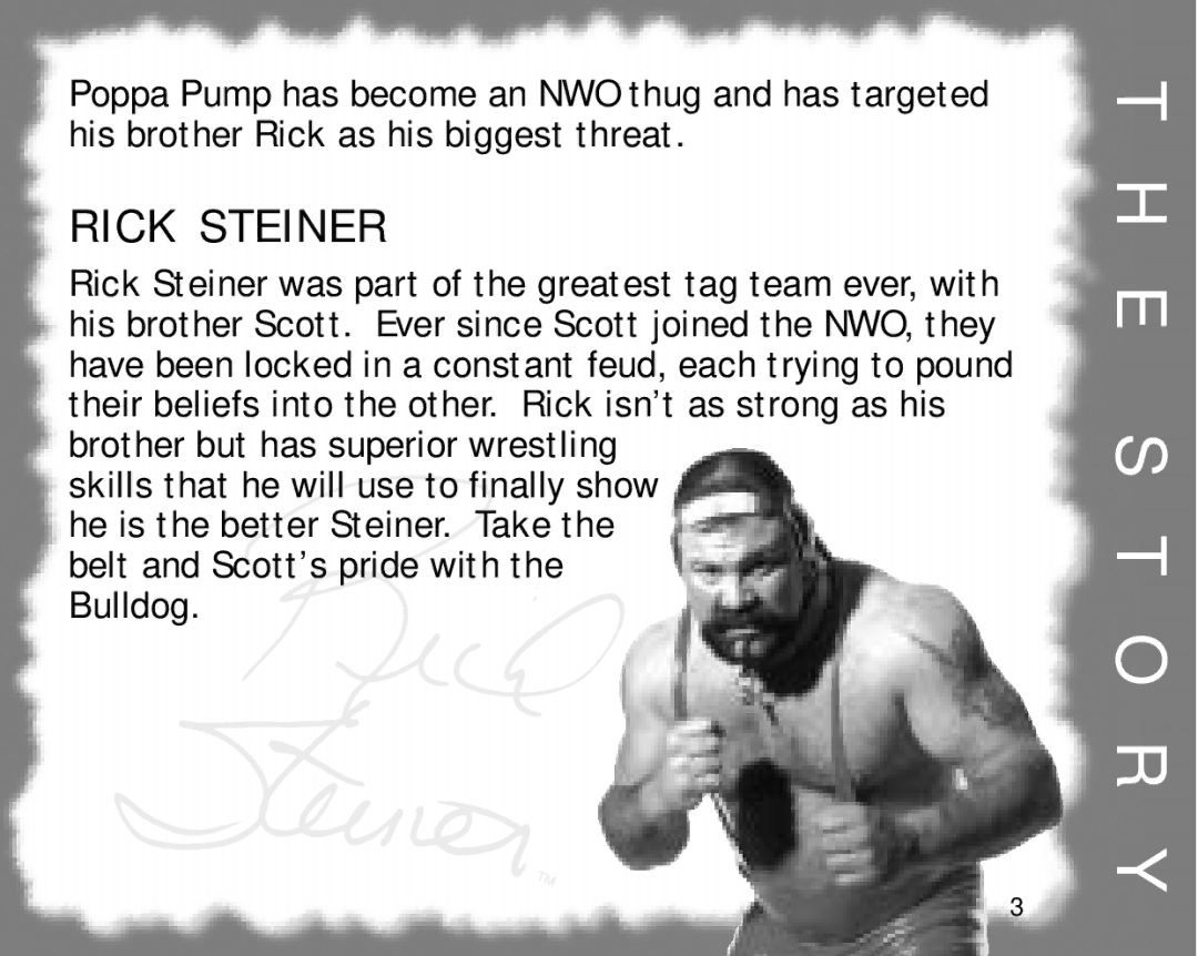 Tiger 60-053 manual Rick Steiner 