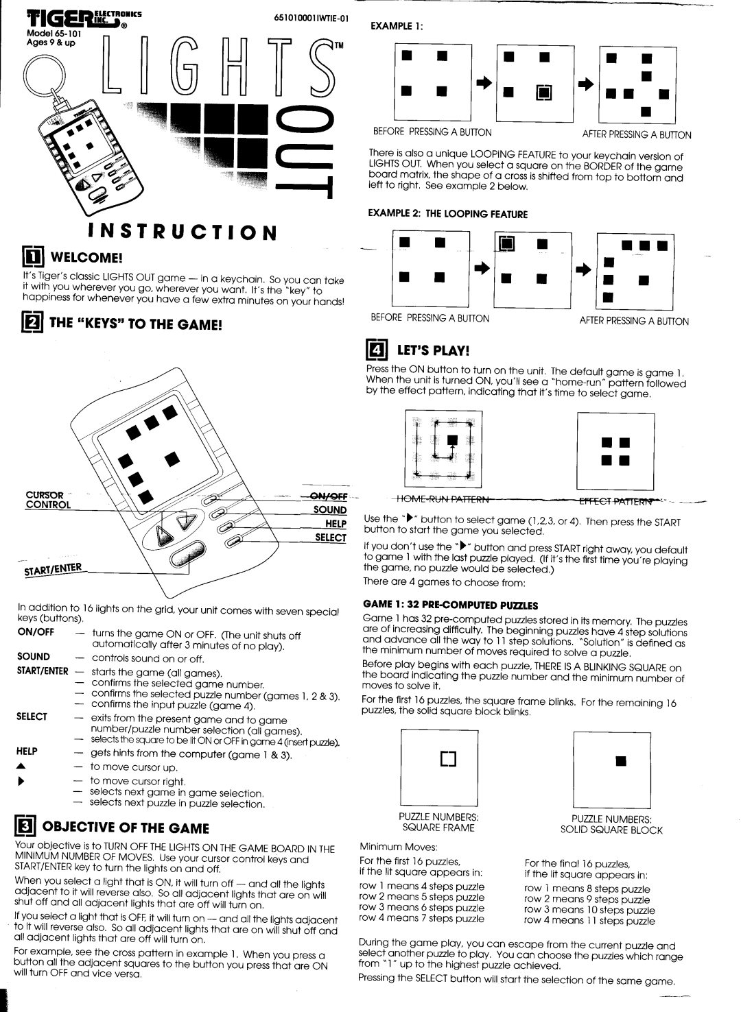 Tiger 65-101 manual 