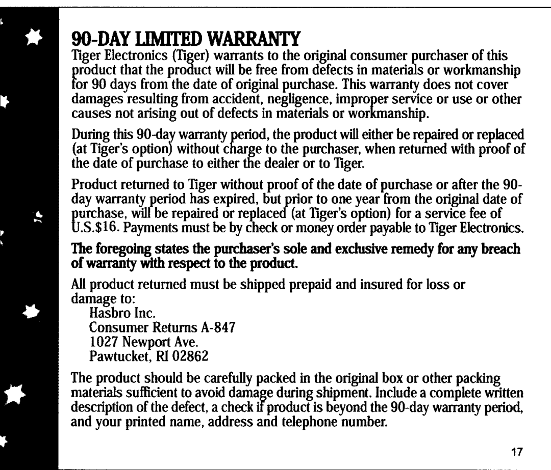 Tiger 66874 manual 