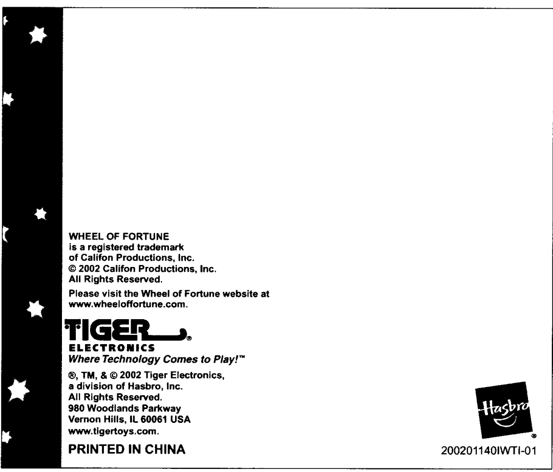 Tiger 66874 manual 