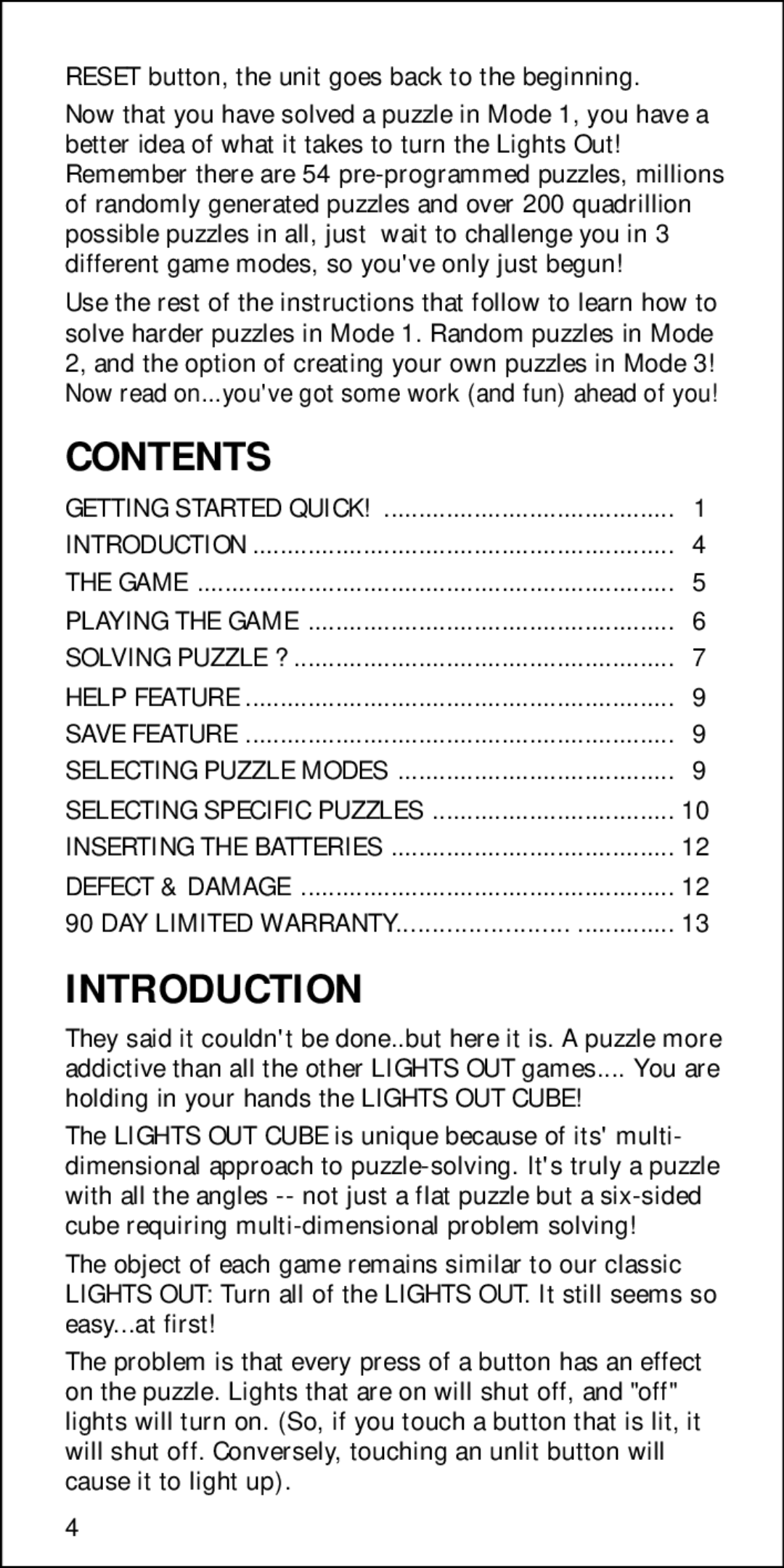 Tiger 7-592 quick start Contents, Introduction 