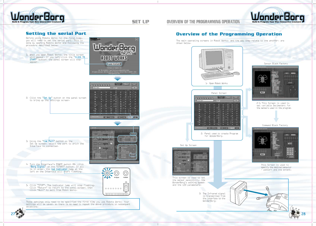 Tiger 70709 manual Overview of the Programming Operation, Setting the serial Port 