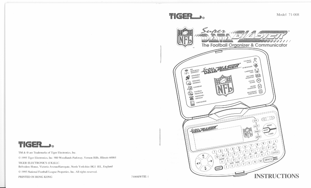 Tiger 71-008 manual 