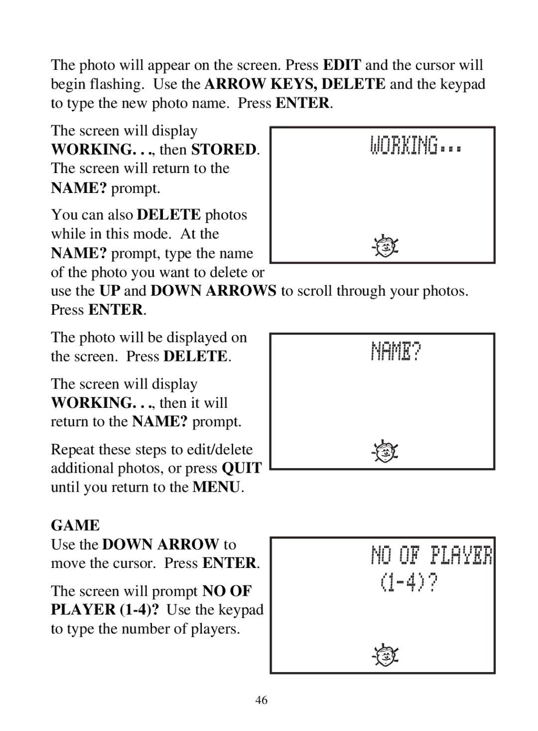 Tiger 71-555 warranty Game, To type the number of players 