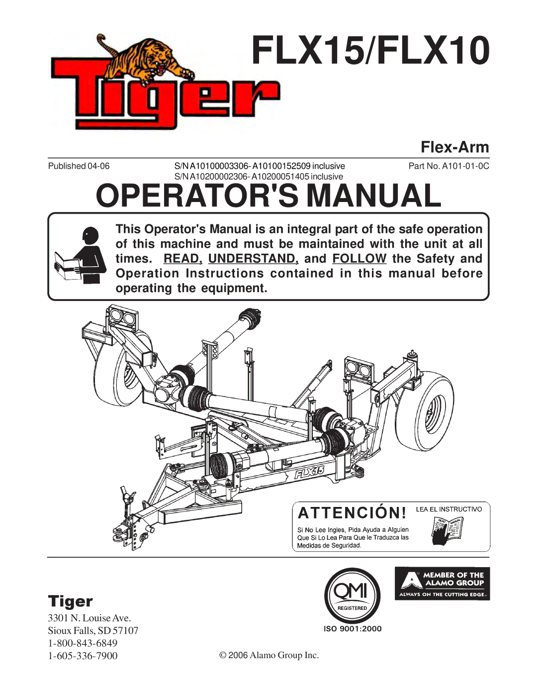 Tiger manual FLX15/FLX10 