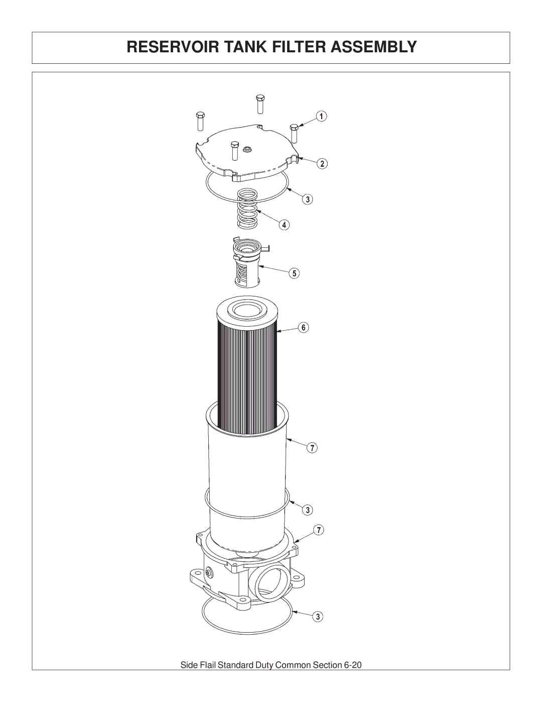 Tiger JD 5101E, JD 5083E, JD 5093E manual Reservoir Tank Filter Assembly 