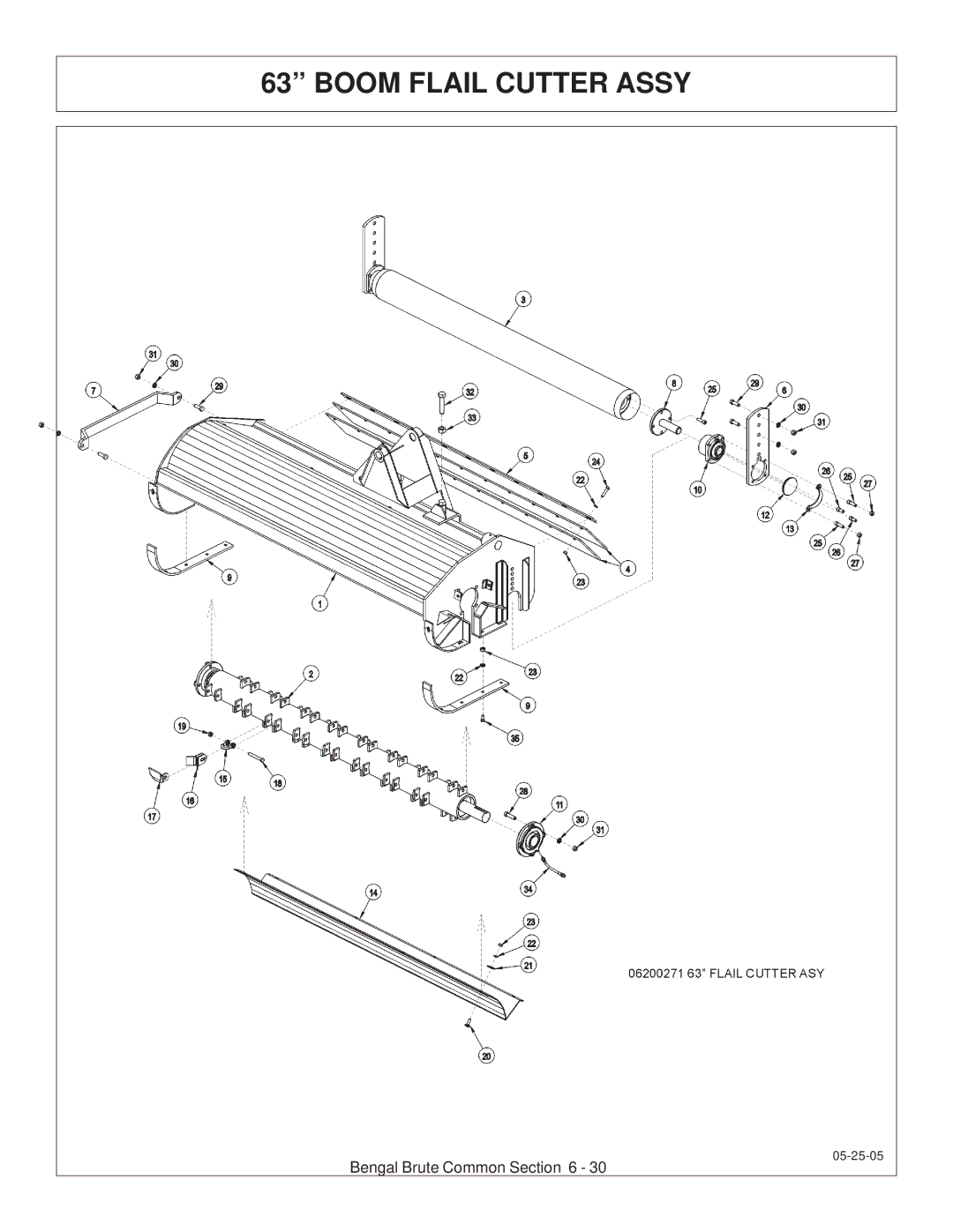 Tiger JD 62-6420 manual Boom Flail Cutter Assy 